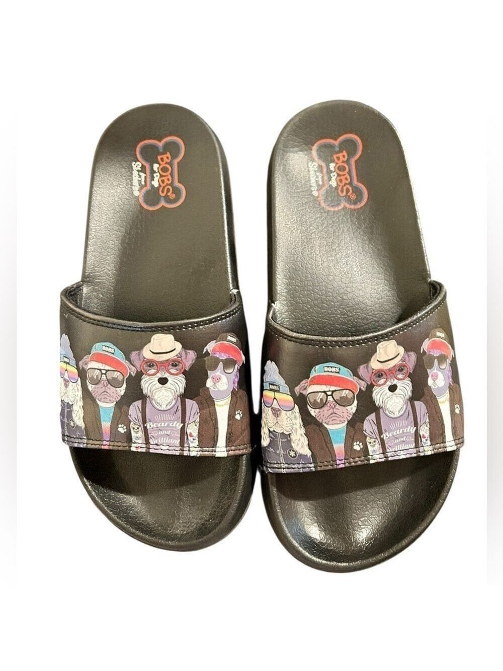 COOL DOGS Bobs from Skechers Women’s
Plush Slides Sandals Size 7 VGC